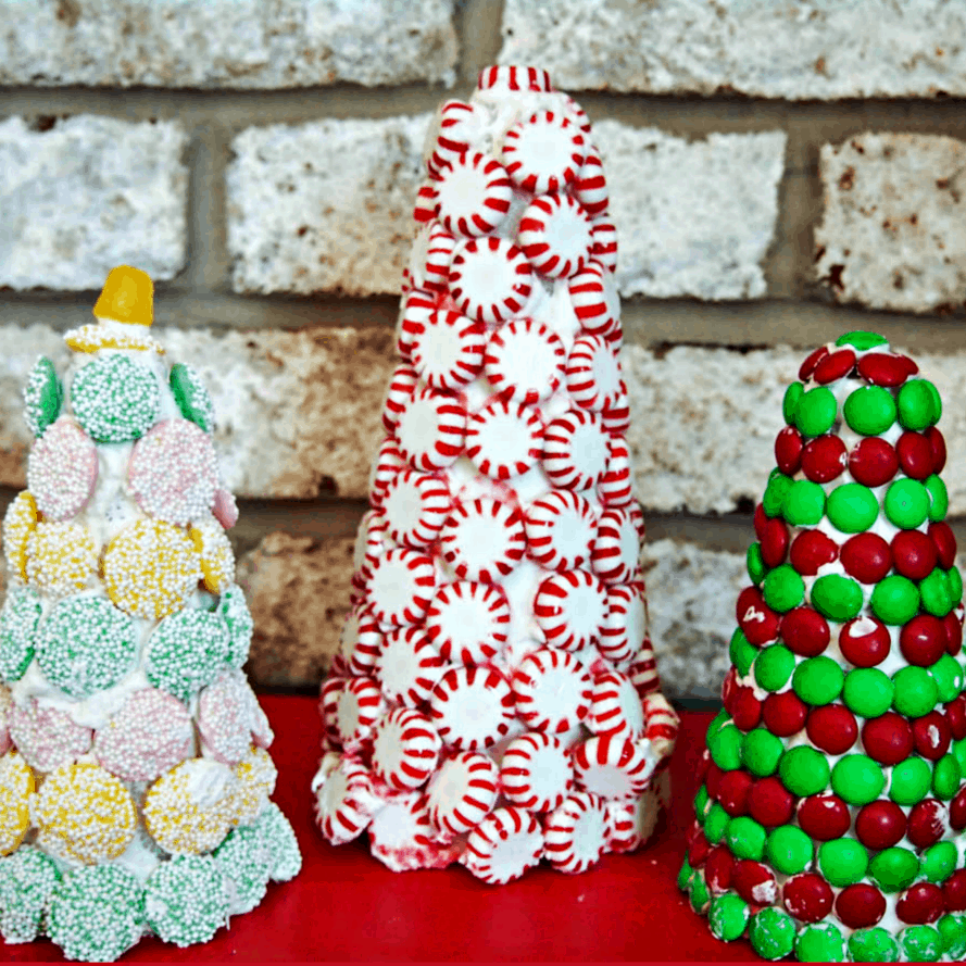 Candy Christmas Trees - Upstate Ramblings